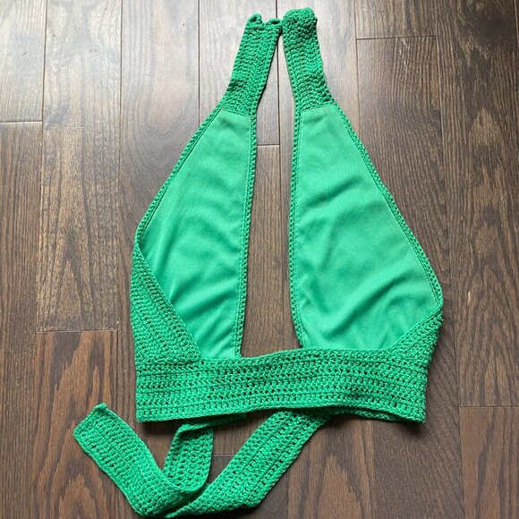 Green crochet top - Picture 3 of 4